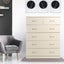 Tallboy Dresser 6 Chest of Drawers Storage Cabinet 85 x 39.5 x 105cm Carousel 9