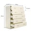 Tallboy Dresser 6 Chest of Drawers Storage Cabinet 85 x 39.5 x 105cm Carousel 10
