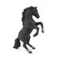 Papo Black Reared Up Horse Figurine Carousel 1