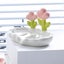 soap tray box Creative Cute Flower PP Soap Box Household Soap Drain Washing Carousel 3