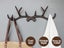Cast Iron Deer Antlers Coat Rack Key Holder Bathroom Towels Hanger Carousel 1
