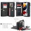 iPhone 13 Pro Wallet 17 Cards Magnetic Detachable 2 in 1 Cover Case BLACK Carousel 3
