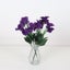 6 Bundles Fake Flowers Pansy Small Wild Flower Daisy Faux Plastic Flowers-Purple Carousel 1