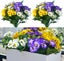 6 Bundles Fake Flowers Pansy Small Wild Flower Daisy Faux Plastic Flowers Carousel 1