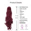 24 Inch Long Body Wave Ponytail hair Extension Synthetic Heat Carousel 2