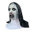The Scary Open Mouth Nun Latex Mask w/Headscarf Horror Cosplay Halloween Costume Carousel 3