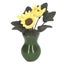 dollhouse vase model mini sunflower vase dollhouse sunflower decor Miniature Carousel 5