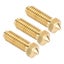 3d printer brass hotend nozzle 3d printer extruder nozzle 3Pcs 3D Printer Brass Carousel 3