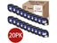 20PCS 12267 Compatible Dymo LetraTag 91201 Black On White Plastic Label For Carousel 1