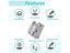 UniPlus 10PK 231 631 Color Set 9mm 12mm Compatible Brother MK Label Tape M-K231 Carousel 4