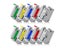 UniPlus 10PK 231 631 Color Set 9mm 12mm Compatible Brother MK Label Tape M-K231 Carousel 3
