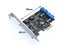 5Gbps 2-port 19Pin USB 3.0 PCI-e To PCI 20Pin Adapter For Desktop Carousel 7