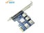 60cm PCIe 1 To 4 PCIe 16X Riser Card PCI-E 1X To 4 USB PCI-E Riser Adapter Port Carousel 1