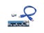 VER 007 PCIe PCI-E PCI Express 1x To 16x Riser Card USB 3.0 Data Cable SATA To Carousel 6
