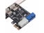 2 Ports PCI Express USB 3.0 Front Panel With Control Card Adapter 4-Pin 20 Pin Carousel 5