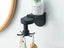 2 X Black Self-Adhesive Kitchen Wall Mounted Cooking Utensil Hanger Organizer Carousel 1