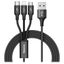 Baseus 3 in 1 USB-C, Lightning & Mirco USB Charging Cable Carousel 1