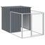 Dog House With Run Anthracite 110x813x110 Cm Galvanised Steel Tonkbno Carousel 6