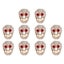 diy skull rivets punk style skull prong stud gothic ornament 10 Pcs DIY Skull Carousel 8