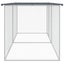 Chicken Cage with Roof Anthracite 203x98x90 Cm Galvanised Steel Tonkbak Carousel 4