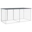 Chicken Cage with Roof Anthracite 203x98x90 Cm Galvanised Steel Tonkbak Carousel 5