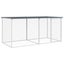 Chicken Cage with Roof Anthracite 203x98x90 Cm Galvanised Steel Tonkbak Carousel 8