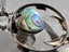 Vintage NZ Sterling Silver Paua Heart and Fern Pendant on Sterling Chain Carousel 3