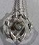 Vintage NZ Sterling Silver Paua Heart and Fern Pendant on Sterling Chain Carousel 1