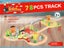78 Pcs Wooden Railway Track Toy Early Educational Manual Control Car Set Gift Carousel 3