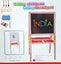 Double-Sided Magnetic Art Easel Dry Easel Carousel 2