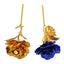 long stem fake rose 2pcs 24K Golden Rose Gold Plating Artificial Rose Flower Carousel 1