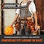 New Tool Belt with Suspenders Adjustable Carpenter Tool Pouch Genuine Leather Carousel 3