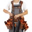 New Tool Belt with Suspenders Adjustable Carpenter Tool Pouch Genuine Leather Carousel 9