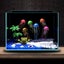 Colorful Silicone Jellyfish Ornaments - 6 PCS Aquarium Decor with Glowing Effect Carousel 6
