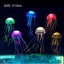 Colorful Silicone Jellyfish Ornaments - 6 PCS Aquarium Decor with Glowing Effect Carousel 7
