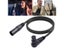 Right Angle XLR Female To Straight XLR Male 3 Pin Adapter Cable For Studio Carousel 3