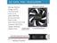Aokin 80x80x25mm DC 5V 12V 24V Brushless Cooling Fan 2-Pin High Performance Carousel 8