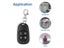 Universal 433MHz Remote Control Garage Door Opener Wireless Transmitter 4 Keys Carousel 4