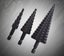 Cone Step Drill Bits Pagoda Shape Hex Shank Spiral Cutter 3PCS Carousel 1