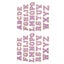 clothing patches 2 Sets 26 Letter Patches A To Z Letter Patches Purple Gold Trim Carousel 4