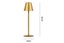 Cordless LED Table Lamp Touch Desk Lamp Portable Bar Night Light-Gold Carousel 6