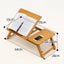 Folding Height Adjustable Laptop Desk Dormitory Study Desk Carousel 3