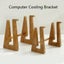 Large Bamboo Wood Computer Cooling Bracket Beech Wood Tablet Desktop Storage ... Carousel 3