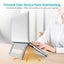 Aluminum Alloy Laptop Bracket Folding Tablet Notebook Cooling Bracket Silver Carousel 4
