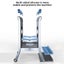 H-type Alloy Laptop Gravity Automatic Storage Rack Grey Carousel 6