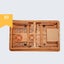 Bauhinia Pattern Folding Computer Desk Bed Dorm Notebook Lap Desk Large with Fan Carousel 3
