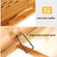 Bauhinia Pattern Folding Computer Desk Bed Dorm Notebook Lap Desk Large with Fan Carousel 4