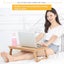 Bauhinia Pattern Folding Computer Desk Bed Dorm Notebook Lap Desk Large with Fan Carousel 5