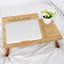 Bauhinia Pattern Folding Computer Desk Bed Dorm Notebook Lap Desk Large with Fan Carousel 7
