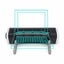 High Air Volume USB Fan Bracket Square RGB Carousel 9